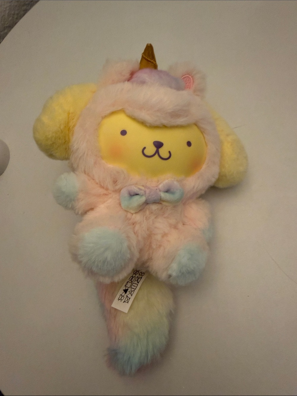 Sanrio Pastel Unicorn Plush Character Plushie - Yellow Face, Pastel Fur
